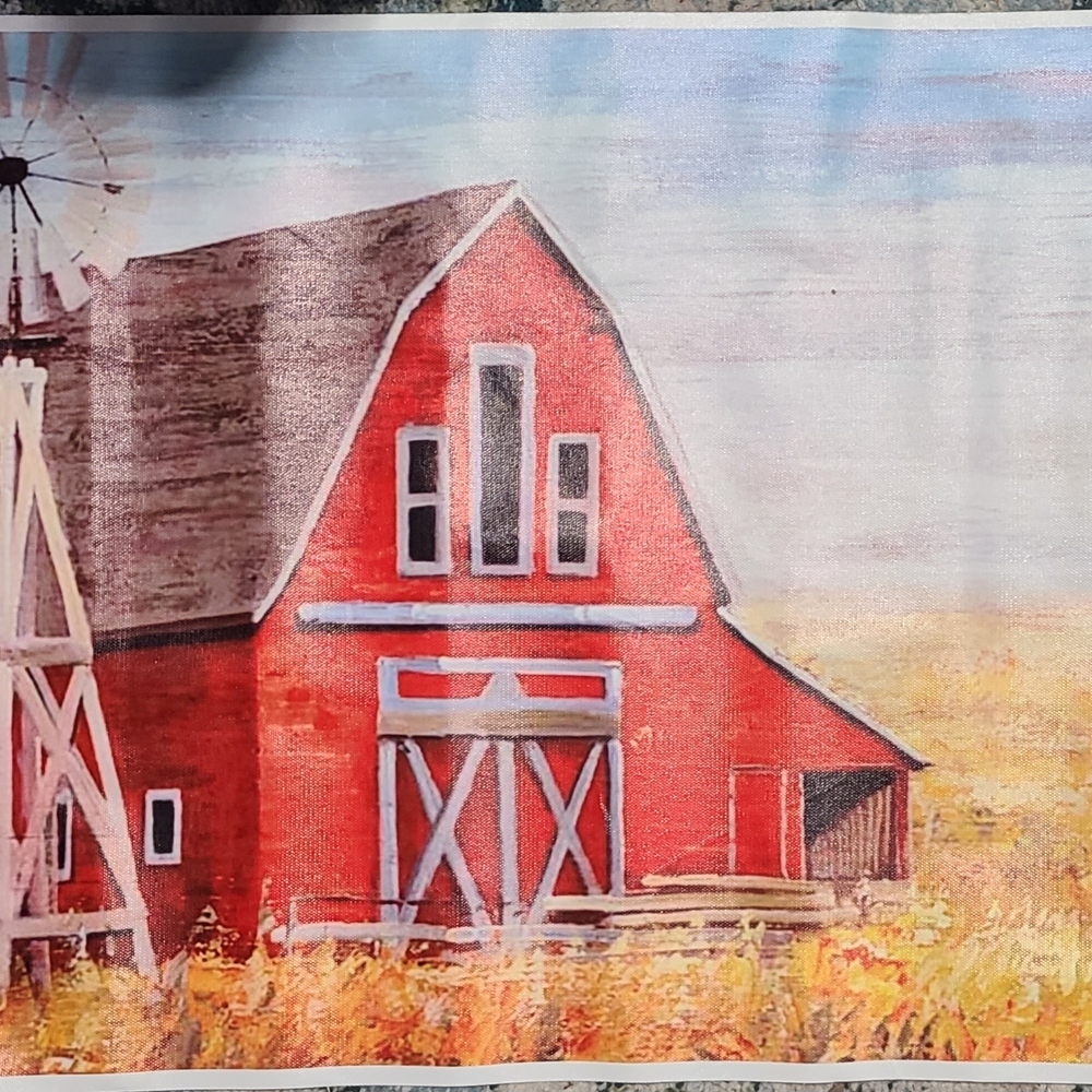 Source Unknown Red Barn Illustration